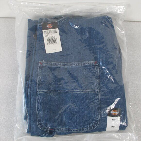 NWT DICKIES DENIM OVERALLS + MINIONS HAT! - Picture 8 of 16
